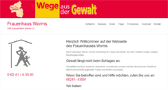Desktop Screenshot of frauenhaus-worms.de