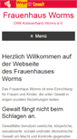 Mobile Screenshot of frauenhaus-worms.de